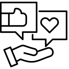 Social Media line icon