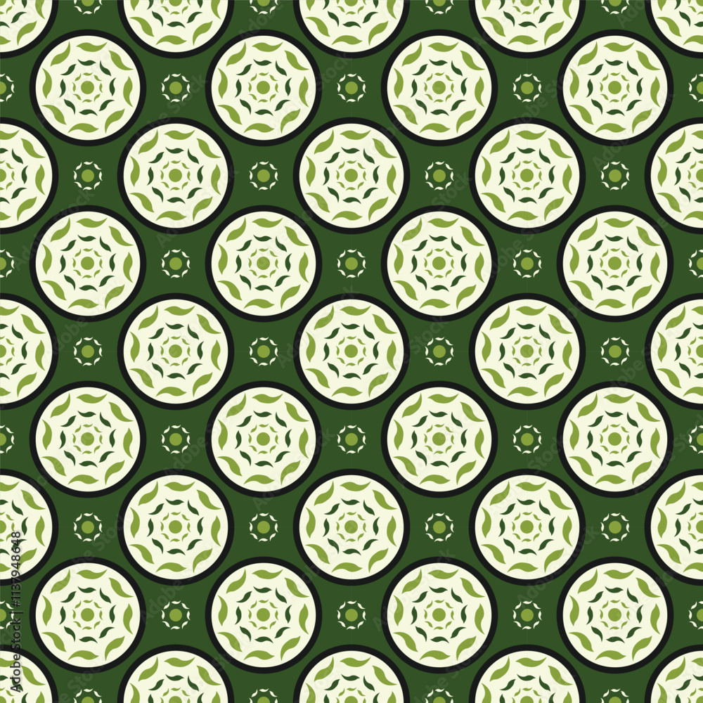 Poster seamless vector textures. colorful ornament patterns with circle shapes. design element for textile,