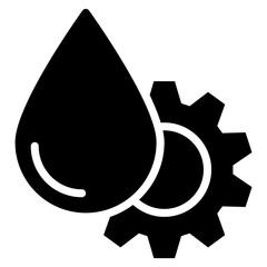 water management solid icon