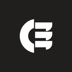 CE or CE letter logo design, creative vector icon and modern branding letter logo.