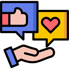 Social Media color icon