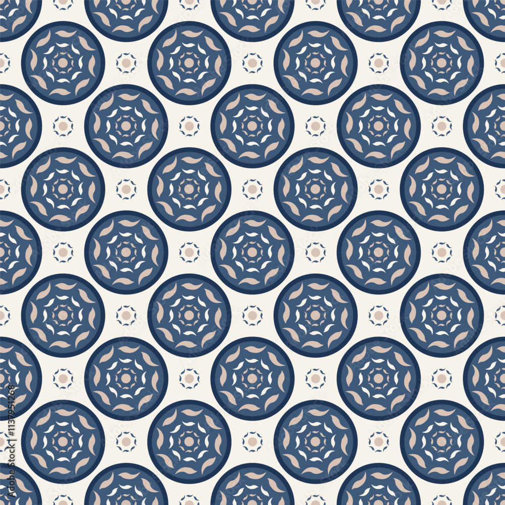 Poster seamless vector textures. colorful ornament patterns with circle shapes. design element for textile,