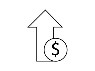 arrow with dollar