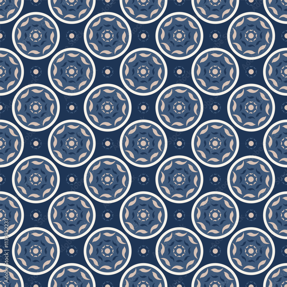 Poster seamless vector textures. colorful ornament patterns with circle shapes. design element for textile,
