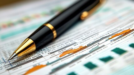 Fototapeta premium A financial expert can foretell market trends by analyzing data and economic indicators