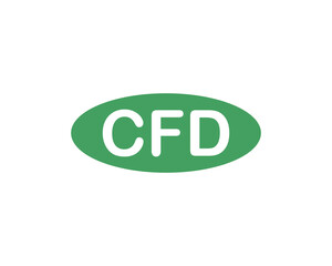 CFD logo design vector template. CFD