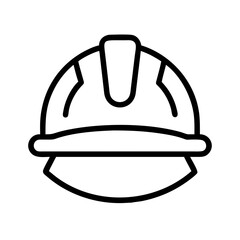 hard hat for workers icon, men’s day line art, men’s icon - simple black line art icon of hard hat for workers, for men’s day celebrations. men’s vector art.