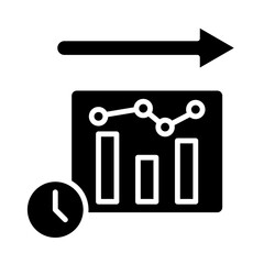 Financial Forecast glyph icon