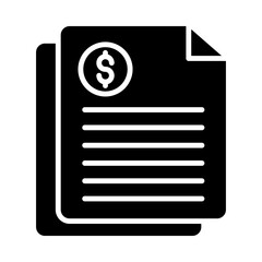 Expense Report glyph icon