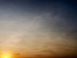 sunset in the sky