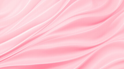 Elegant Pink Fabric Texture with Soft Flowing Waves for Modern Backgrounds