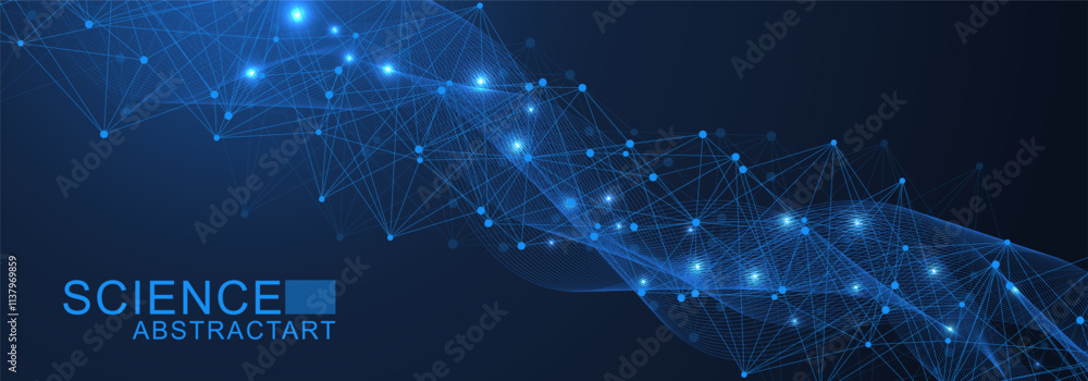 Aufkleber ai technology abstract background. ai generative art creative banner concept in the digital style. h