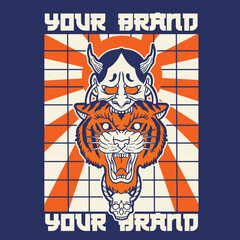 Tiger logo. head tiger vector illustration. Logo tiger