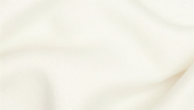 Soft off white fabric gently folds and drapes.