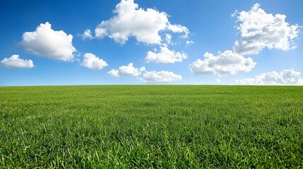 Gentle breeze over open field serene landscape nature daylight
