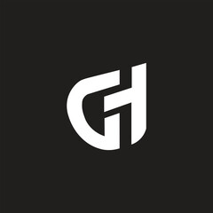 Initial letter GH logo modern style art icon monogram logo design