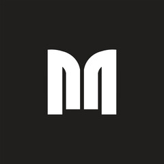 Letter M logo design modern unique beauty and branding business art icon logo design