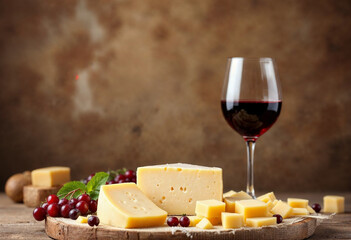 cheese and wine