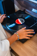 Playing Music on a Vintage Turntable