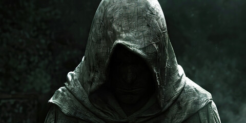 Hooded Figure in Dark Cloak