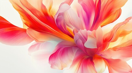 Blüte in leuchtenden Rottönen