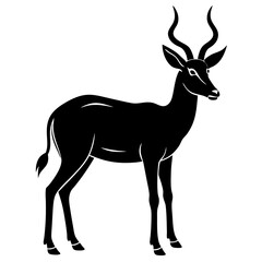 Antelope Silhouette  vector illustration
