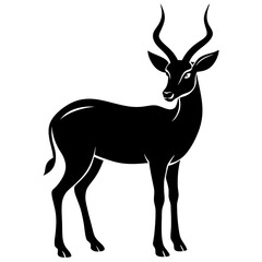 Antelope Silhouette  vector illustration