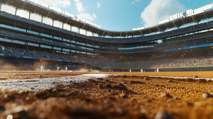 Exciting Baseball Game Action