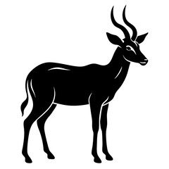 Antelope Silhouette  vector illustration