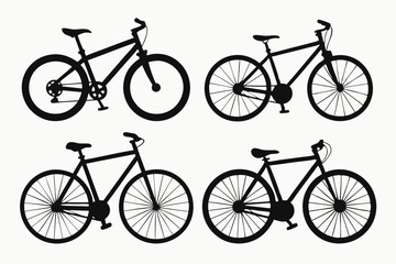 set of bicycles