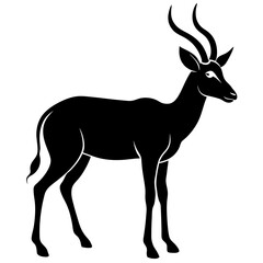 Antelope Silhouette  vector illustration