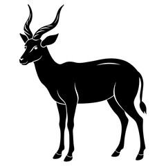 Antelope Silhouette  vector illustration