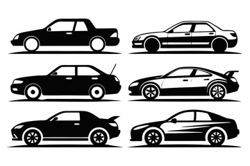 Fototapeta premium set of cars