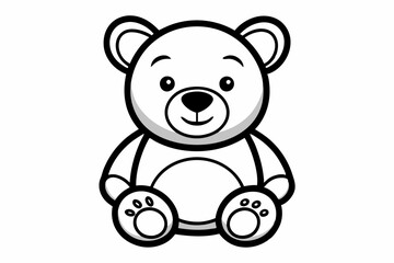 teddy bear with black and white  