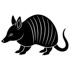 Armadillo Silhouette  vector illustration