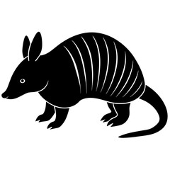 Armadillo Silhouette  vector illustration