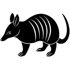Armadillo Silhouette  vector illustration
