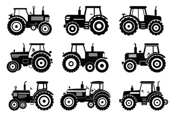 set of tractors