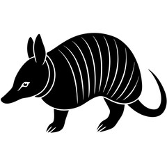 Armadillo Silhouette  vector illustration