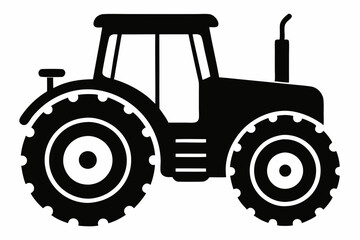 tractor isolated on white