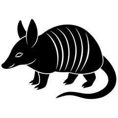 Armadillo Silhouette  vector illustration
