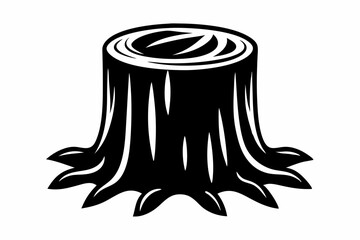 tree stump silhouette