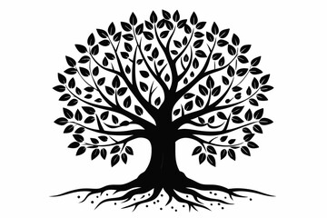 tree silhouette vector