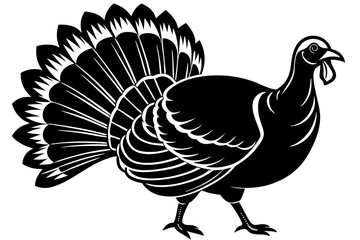 turkey silhouette vector illustration