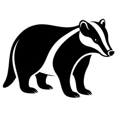 Badger Silhouette  vector illustration
