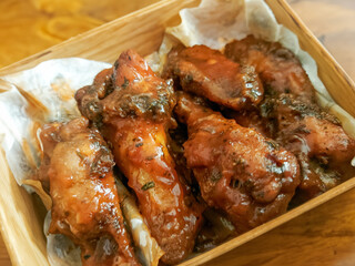 Smoked Buffalo Chicken Wings with Sauce