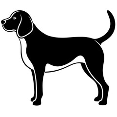 Beagle Silhouette  vector illustration