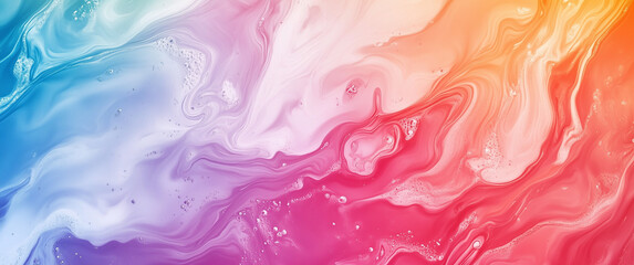 Abstract Gradient Swirl Background With Fluid Colors and Smooth Waves
