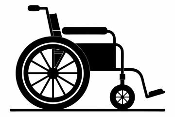 wheelchair isolated on white background