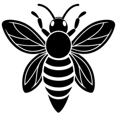 Bee Silhouette  vector illustration